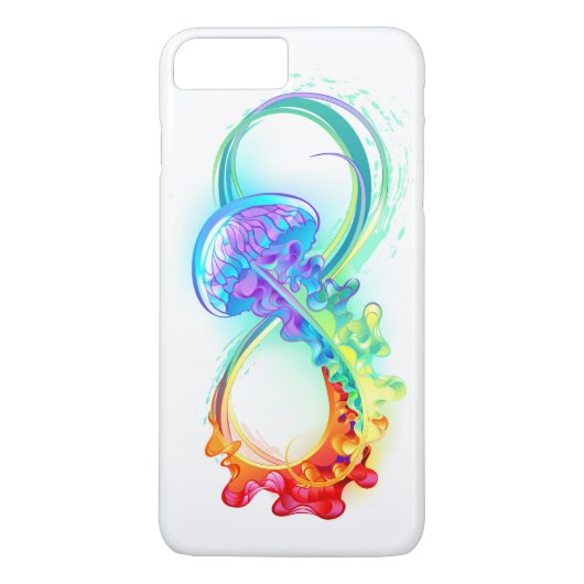 Oneindigheid met regenboogkwal Case-Mate iPhone case (Achterkant)