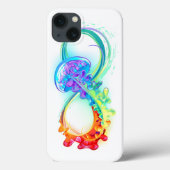 Oneindigheid met regenboogkwal Case-Mate iPhone case (Achterkant)