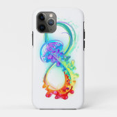 Oneindigheid met regenboogkwal Case-Mate iPhone case (Achterkant)