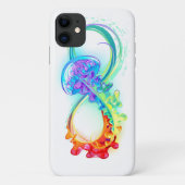 Oneindigheid met regenboogkwal Case-Mate iPhone case (Achterkant)