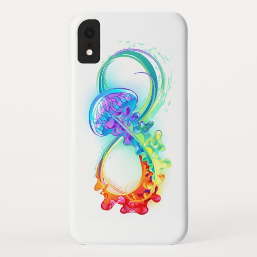 Oneindigheid met regenboogkwal Case-Mate iPhone case (Achterkant)