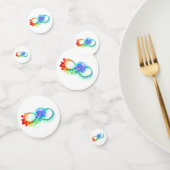 Oneindigheid met regenboogkwal confetti (Groep)