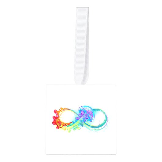 Oneindigheid met regenboogkwal decoratie (Voorkant)