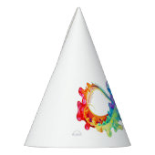 Oneindigheid met regenboogkwal feesthoedjes (Links)
