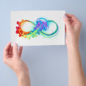 Oneindigheid met regenboogkwal flyer (Hand)