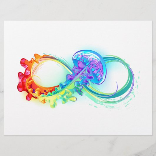 Oneindigheid met regenboogkwal flyer (Voorkant)