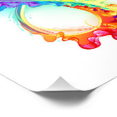 Oneindigheid met regenboogkwal foto afdruk (Hoek)