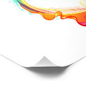 Oneindigheid met regenboogkwal foto afdruk (Hoek)