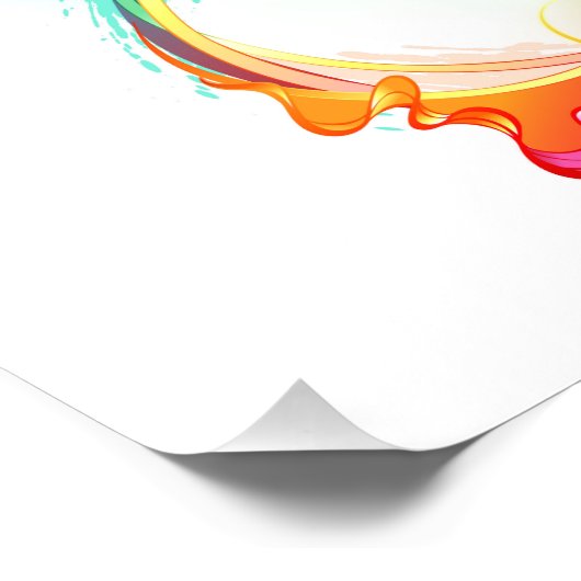 Oneindigheid met regenboogkwal foto afdruk (Hoek)