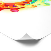 Oneindigheid met regenboogkwal foto afdruk (Hoek)