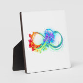 Oneindigheid met regenboogkwal fotoplaat (Voorkant)