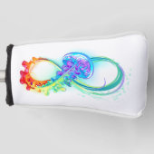 Oneindigheid met regenboogkwal golfheadcover (Voorkant)