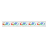 Oneindigheid met regenboogkwal grosgrain lint (Voorkant)