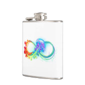 Oneindigheid met regenboogkwal heupfles (Links)