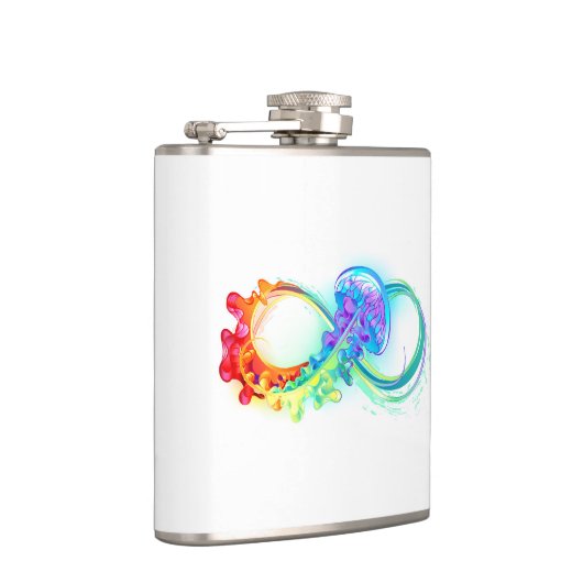 Oneindigheid met regenboogkwal heupfles (Rechts)