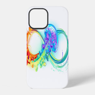 Oneindigheid met regenboogkwal iPhone 12 hoesje