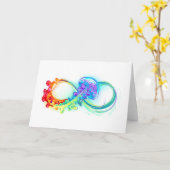 Oneindigheid met regenboogkwal kaart (Gele Bloem)