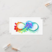 Oneindigheid met regenboogkwal kaart (Voorkant / Achterkant in situ)