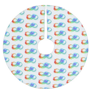 Oneindigheid met regenboogkwal kerstboom rok