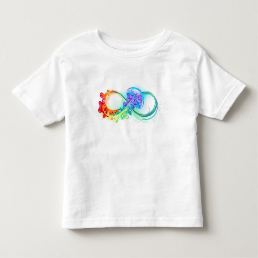 Oneindigheid met regenboogkwal kinder shirts (Voorkant)