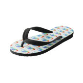 Oneindigheid met regenboogkwal kinder teenslippers (Schuin)