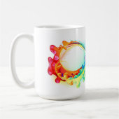 Oneindigheid met regenboogkwal koffiemok (Links)