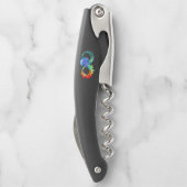 Oneindigheid met regenboogkwal kurkentrekker (Achterkant)