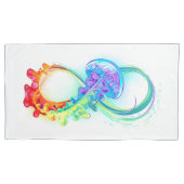 Oneindigheid met regenboogkwal kussensloop (Voorkant)