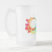 Oneindigheid met regenboogkwal matglas bierpul (Links)