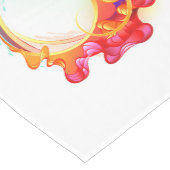 Oneindigheid met regenboogkwal medium tafelloper (Hoek)