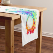 Oneindigheid met regenboogkwal medium tafelloper (Voorbeeld)