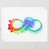 Oneindigheid met regenboogkwal menu (Voorkant / Achterkant)