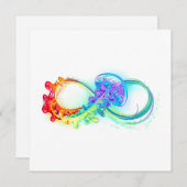 Oneindigheid met regenboogkwal menu (Voorkant / Achterkant)