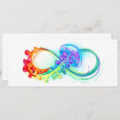 Oneindigheid met regenboogkwal menu (Voorkant / Achterkant)