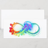 Oneindigheid met regenboogkwal menu (Voorkant / Achterkant)