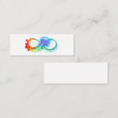 Oneindigheid met regenboogkwal mini visitekaartje (Voorkant / Achterkant)