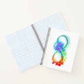 Oneindigheid met regenboogkwal notitieboek (Binnen)