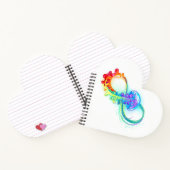 Oneindigheid met regenboogkwal notitieboek (Binnen)