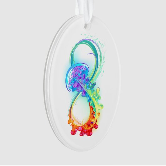 Oneindigheid met regenboogkwal ornament (voorkant)
