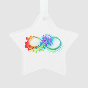 Oneindigheid met regenboogkwal ornament