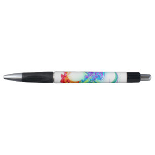Oneindigheid met regenboogkwal pen