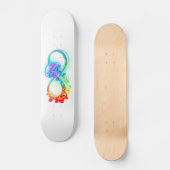 Oneindigheid met regenboogkwal persoonlijk skateboard (Voorkant)