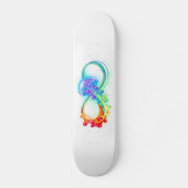 Oneindigheid met regenboogkwal persoonlijk skateboard (Voorkant)