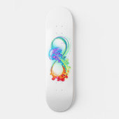Oneindigheid met regenboogkwal persoonlijk skateboard (Voorkant)