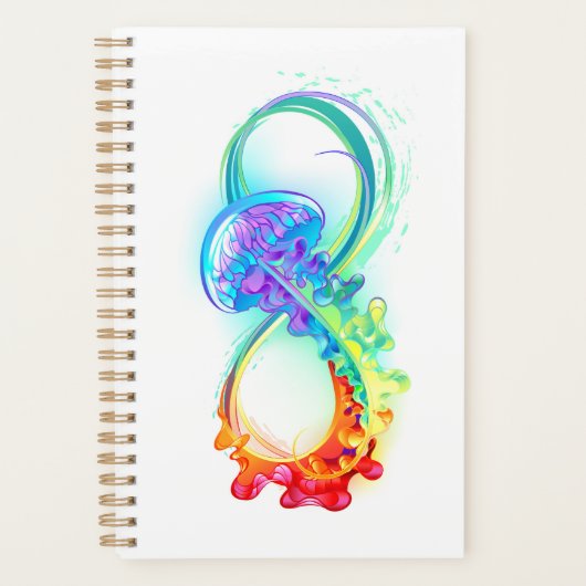 Oneindigheid met regenboogkwal planner (Voorkant)
