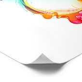 Oneindigheid met regenboogkwal poster (Hoek)
