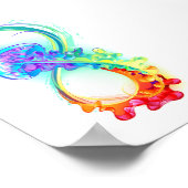 Oneindigheid met regenboogkwal poster (Hoek)