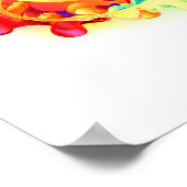 Oneindigheid met regenboogkwal poster (Hoek)