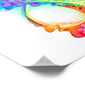 Oneindigheid met regenboogkwal poster (Hoek)