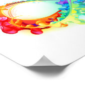 Oneindigheid met regenboogkwal poster (Hoek)